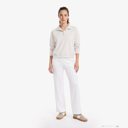 Nautica Kadın Bej Sweatshirt