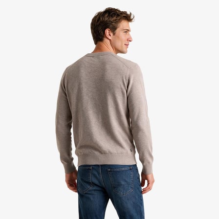 Nautica Erkek Bej Regular Fit Triko