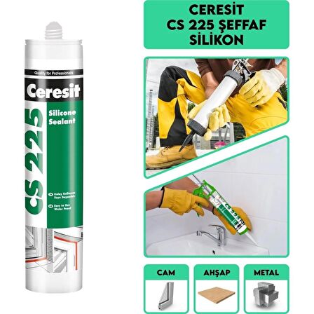 CERESİT CS225 BEYAZ GENEL AMAÇLI SİLİKON 280 GR 