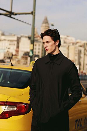 DeFacto Slim Fit Polo Yaka Parka Mont B6305AX24SPBK27