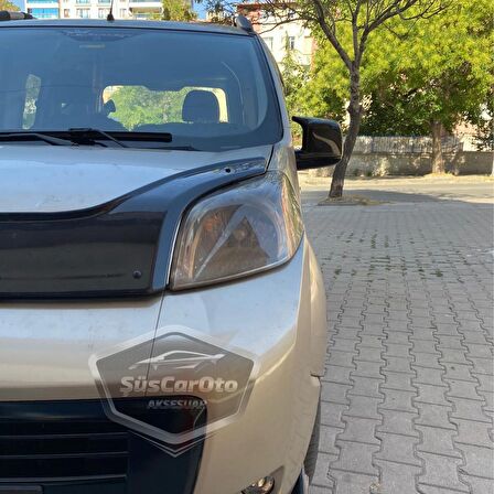 Fiat Fiorino 2008-2022 Uyumlu Batman Yarasa Ayna Kapağı Piano Black ABS Plastik