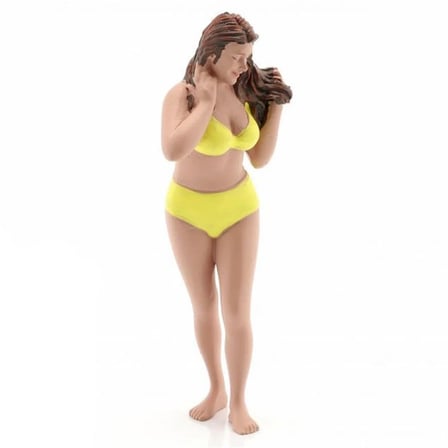 American Diorama Figür Model Plaj Kızı (Amy) 1/18 Gri