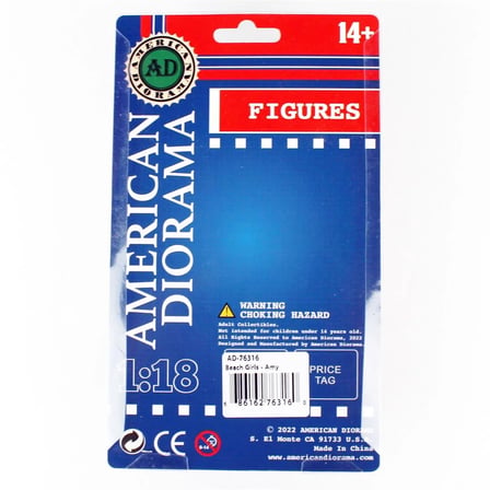 American Diorama Figür Model Plaj Kızı (Amy) 1/18 Gri