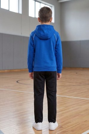 Erkek Çocuk Atheletic Reglan Kol Kapüşonlu Düz Paça Dalgıç Kumaş Eşofman Takımı ESF7019