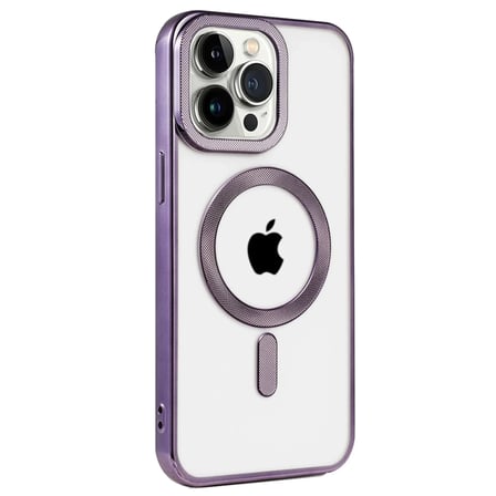 Apple iPhone 14 Pro Kılıf Kronos Magsafe Kapak - Derin Mor