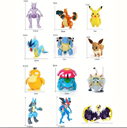 Pokemon Orijinal Lisanslı Elf Topu 12'li Süper Set - Kutusuz