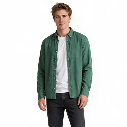 Nautica Erkek Yeşil Regular Fit Gömlek