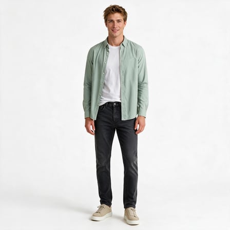 Nautica Erkek Yeşil Regular Fit Gömlek