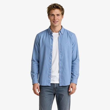 Nautica Erkek Mavi Regular Fit Gömlek
