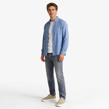 Nautica Erkek Mavi Regular Fit Gömlek