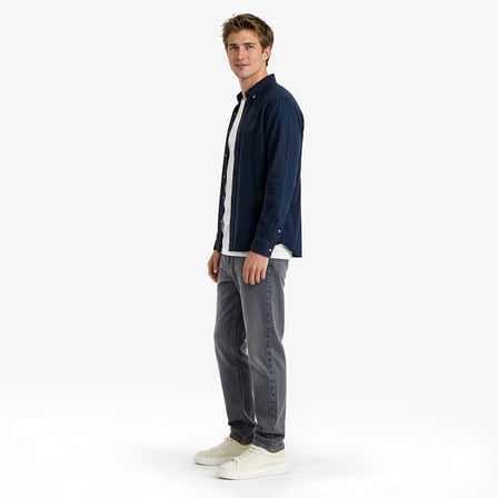 Nautica Erkek Lacivert Regular Fit Gömlek