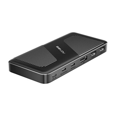 Acasis 11 in 1 , 40Gbps USB4, 1xDP 8K 60Hz, 1xType-C 40 Gbps( 8K60 veya 2x4K60), 2xType-C 5Gbps, 1xType-A USB3.0, 4xUSB2.0 Type-A, 100W PD, Aluminyum Kasa, Windows ve Mac OS Uyumlu USB4 Docking Station