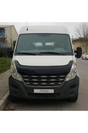 Renault Master Ön Kaput Koruma Rüzgarlığı 3mm Akrilik (abs) Parlak Siyah Deflektör 2010-2014