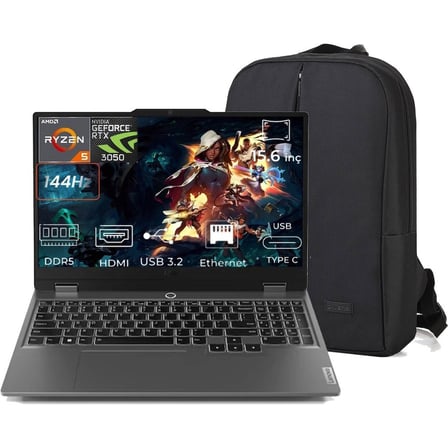 Lenovo Loq 15ARP9 83JC00DXTR C13 Ryzen 5 7235HS 16 GB 1 Tb RTX3050 15.6" Full Hd Yok (Free Dos) Gaming Laptop + Çanta