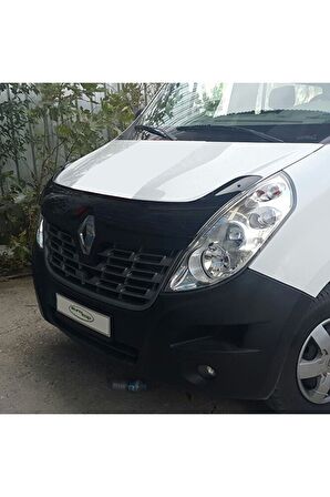 Renault Master Ön Kaput Koruma Rüzgarlığı 3mm Akrilik (abs) Parlak Siyah Deflektör 14-18