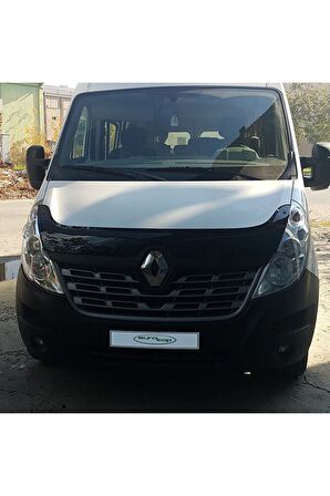 Renault Master Ön Kaput Koruma Rüzgarlığı 3mm Akrilik (abs) Parlak Siyah Deflektör 14-18