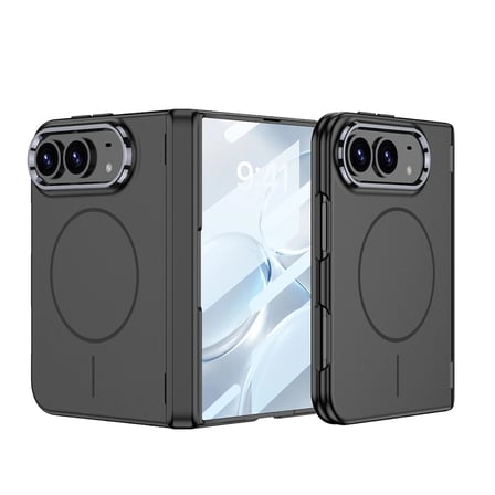 Apple iPhone Duo Kılıf M-safe Şarj Özellikli Zore Kıpta KPT-14 Sert PC Kapak