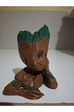 Baby Groot Dekoratif Biblo - Masaüstü Ev & Ofis Dekor