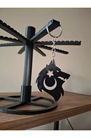 Bozkurt Ay Yıldız Figürlü Anahtarlık