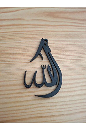 Damla Şeklinde Allah Yazılı Araç Ayna Süsü