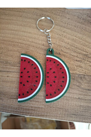 Karpuz Dilim Anahtarlık Ve Magnet - 2'li Set
