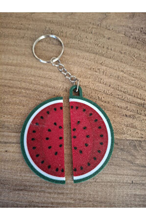 Karpuz Dilim Anahtarlık Ve Magnet - 2'li Set