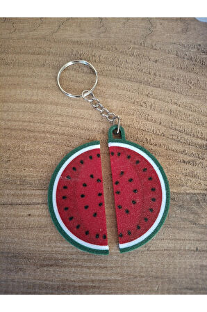 Karpuz Dilim Anahtarlık Ve Magnet - 2'li Set