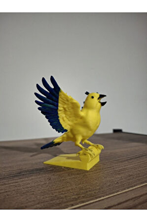 Kanarya Temalı Dekoratif Figür - Sarı Renkli 3D Biblo