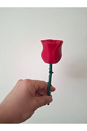 3D Baskı Dekoratif Gül - Kırmızı