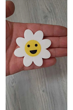 Sevimli Gülen Yüz Papatya Magnet 2'li Set