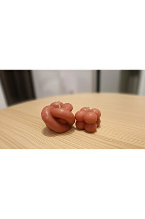 Dekoratif Kokulu Mum 2 li Set