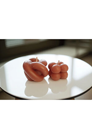 Dekoratif Kokulu Mum 2 li Set