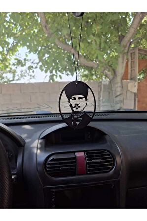 Atatürk Siluetli Araç İçi Ayna Süsü