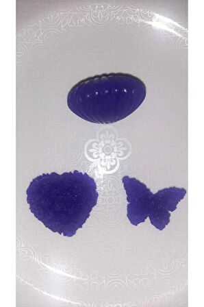 Tül Ve İnci Süslemeli Mor Renk Kokulu 3'lü Set Sabunlar - Romantik, Şık Ve Dekoratif