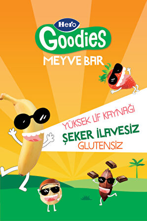 Hero Goodies Muz Kakao Meyve Bar 30g x15