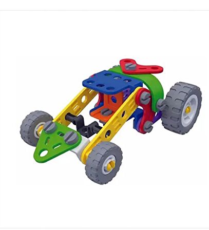Build Technic Set, 63 Parça Tak-Sök Ralli Arabası Block Yapı Seti