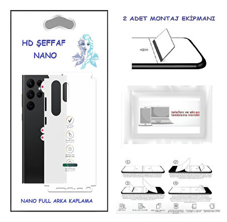 Samsung Galaxy Z FİLP - Nano Full Arka Kaplama Ultra İNCE Esnek Hd Şeffaf