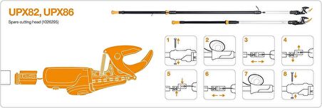 Fiskars Yüksek Dal Kesme UPX86 Ve UPX82 Döner Kesim Kafası 1026295