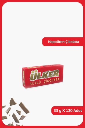 NAPOLİTEN Sütlü Çikolata - 33 gram - 120 Adet