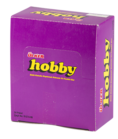 Ülker Hobby Çikolatalı Fındıklı Bar 25 g 24'lü