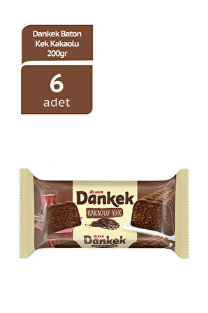 ÜLKER DANKEK BATON KEK KAKAOLU 200GR x6 ADET