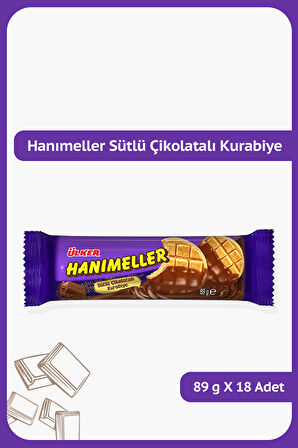 HANIMELLER Sütlü Çikolatalı Kurabiye - 89 gram - 18 Adet