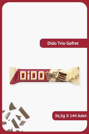 DİDO Trio - Beyaz, Bitter, Sütlü - 36.5 gram - 144 Adet