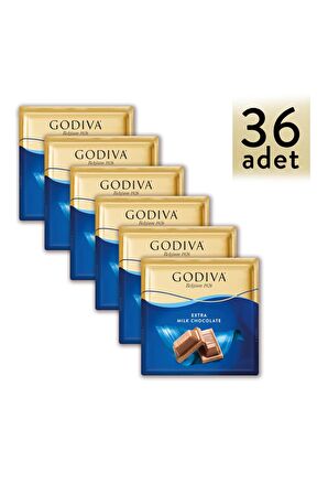 GODIVA BOL SÜTLÜ KARE ÇIKOLATA 60GR x36 ADET