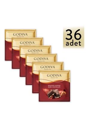 Kavrulmuş Bademli Bitter Çikolata - 60 gram - 36 Adet