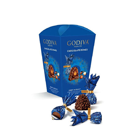 GODIV CHOCOLATE DOMES FINDIKLI 123G  x10 ADET