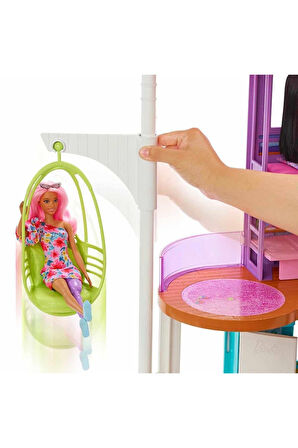 Tatil Evi 107 Cm 30 Dan Fazla Parçasıyla 2 Katlı 6 Odalı Salıncaklı 3 Yaş Ve Üzeri