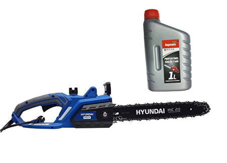 Hyundai HYC210 Elektrikli Testere 2000W 41cm Kılavuz Zincir Yağı Hediye