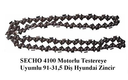 Hyundai 91/31,5 Diş Motorlu Testere Zinciri (Secho 4100)