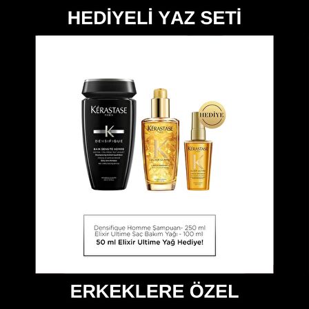 Kerastase Densifique Bain Densite Homme Gürlüğünü Kaybetmiş Saçlara Yoğunluğunu Kazandıran Şampuan 250ml